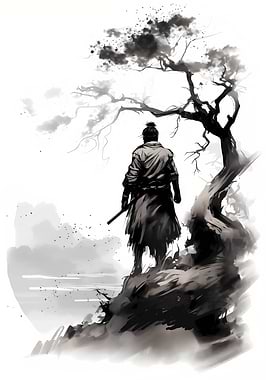 Japanese Samurai Ink