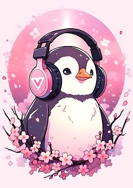Penguin Cherry Blossoms