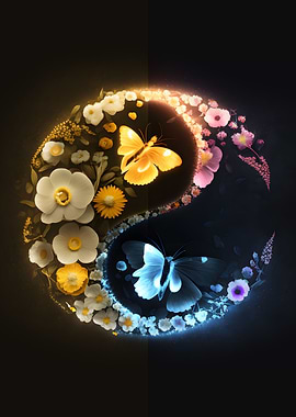 Yin and Yang butterfly
