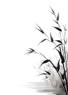 Japanese Bamboo Inked