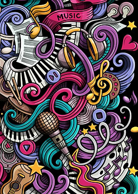 Music Graffiti Art