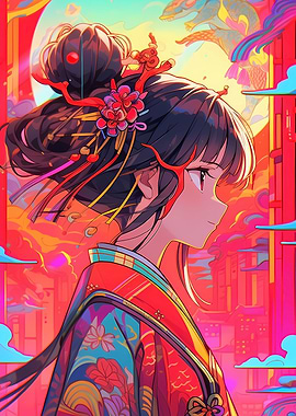 Beautiful Geisha anime