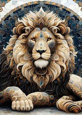 Gold lion