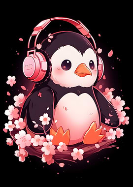 Cherry Blossom Penguin