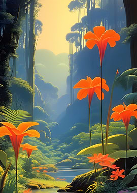 Vibrant Alien Jungle