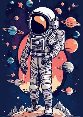 Astronaut Fantasy Galaxy 1