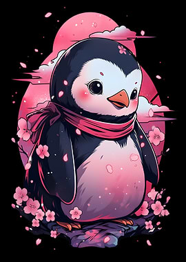 Penguin Cherry Blossom