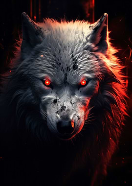evil white wolf