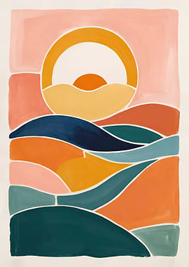 Peaceful Sunshine Painting