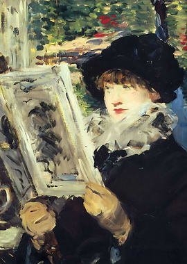 Woman Reading by Manet
