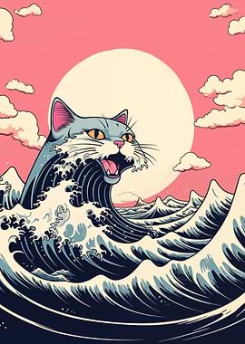 The great cat off Kanagawa
