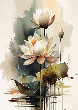 flowers white lotus