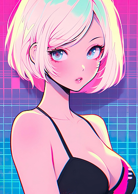 anime cool swimsuit girl