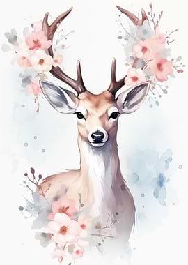 Deer Watercolor