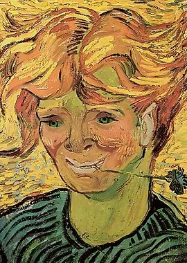 Young Man with Cornflower