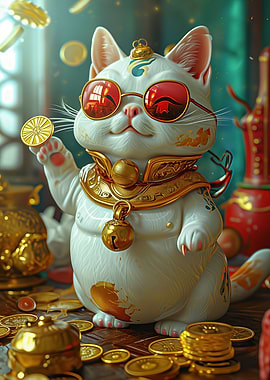 Cool Lucky Cat