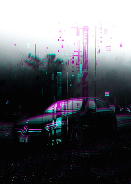 Poster Glitch of Mercedes