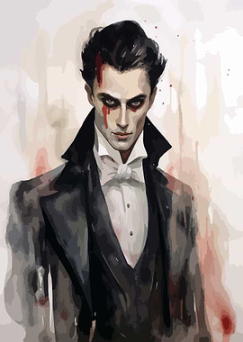 Vampire Watercolor