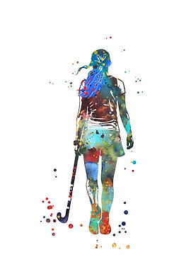 Field Hockey Player Girl