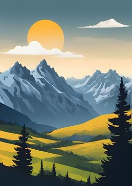 The Pyrnees Mountains