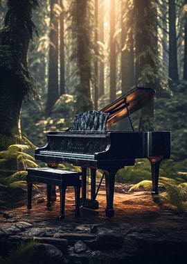 Piano in a Forest 4