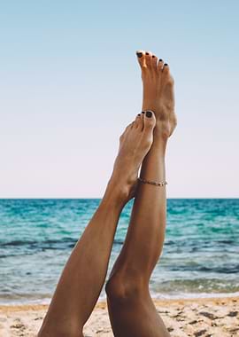 Feet on the beach