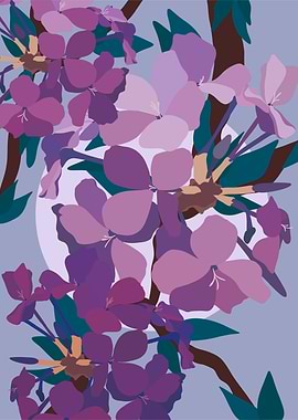 Pink Japanese Moon Garden