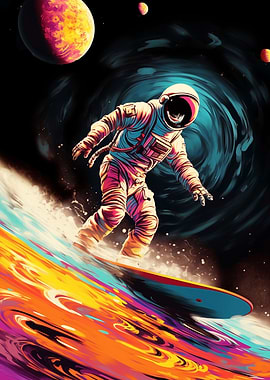 Spaceman painting art