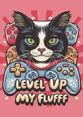 Fluffy Gamer Cat