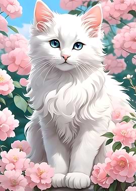 white cat