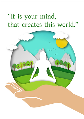 Girl in yoga pose nature