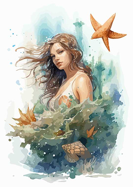 Mermaid Watercolor