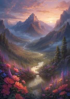 mountain lake hiking