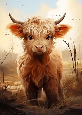 Baby Highland Cow