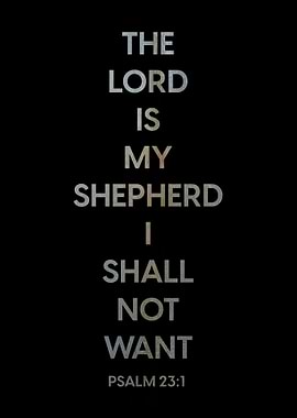 BIBLE VERSE PSALM 23 1