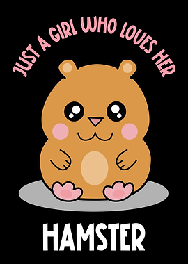 Girl Who Loves Her Hamster