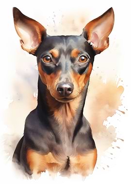 German pinscher portrait