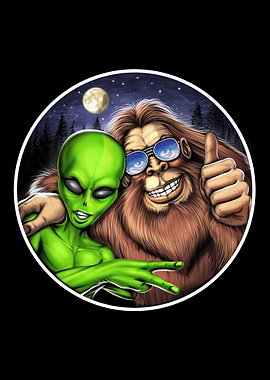 Bigfoot and Alien