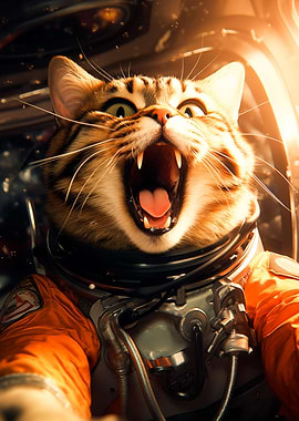 Cat lost in Space