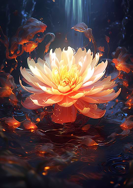 Cosmic Black Lotus Bloom
