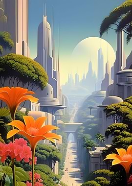 Blooming Cityscape