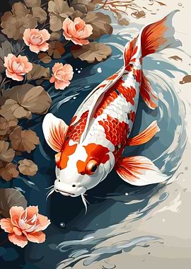 Aesthetic Koi Fish