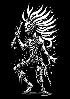 Dancing Kokopelli Art