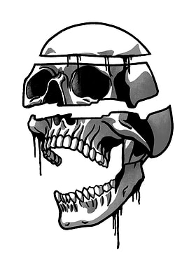 Skull Falling Apart
