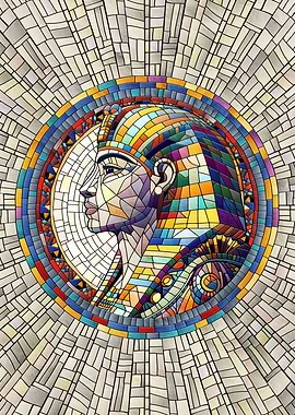 Great Sphinx Mosaic Art