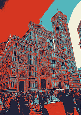 Church of Florence Pop Art