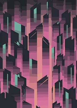 Cityscape Abstract Art