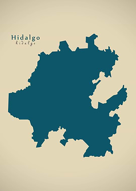 Hidalgo Mexico map