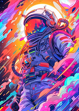 hand drawn spaceman