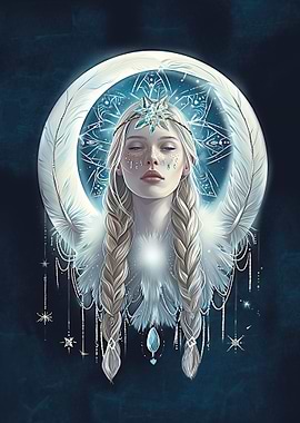 Woman with Dream Catcher